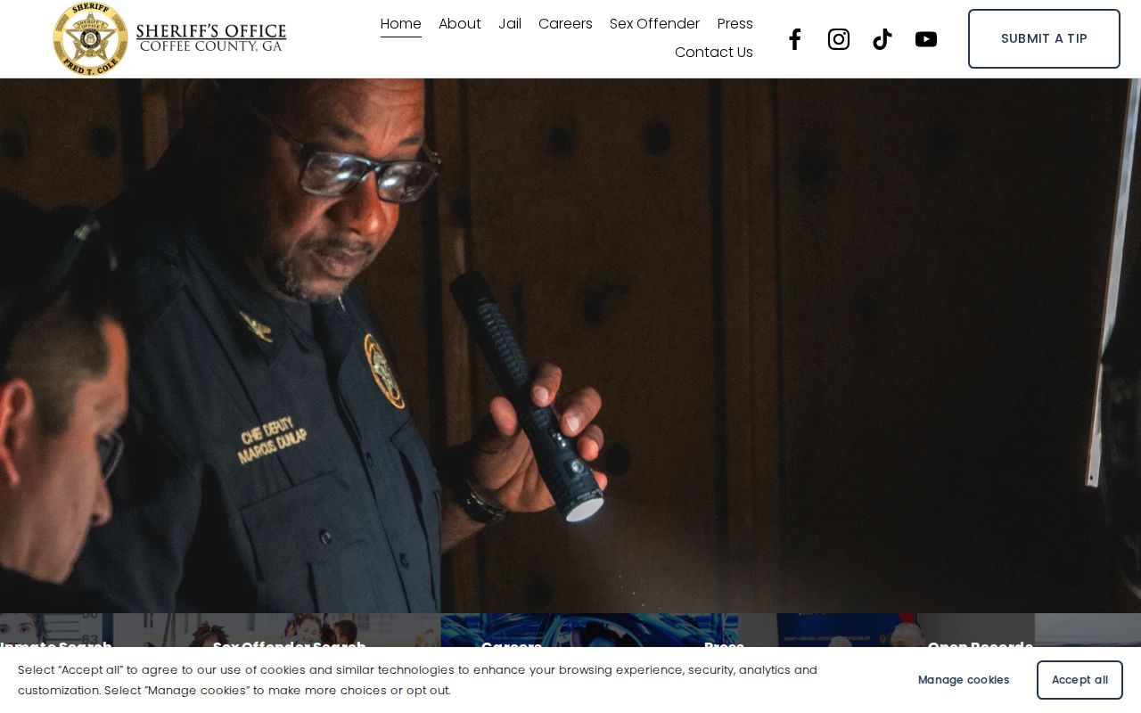 Coffee County arrest history sheriff search contacts
