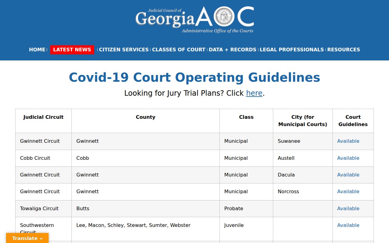Broxton criminal records Municipal Court confirmation